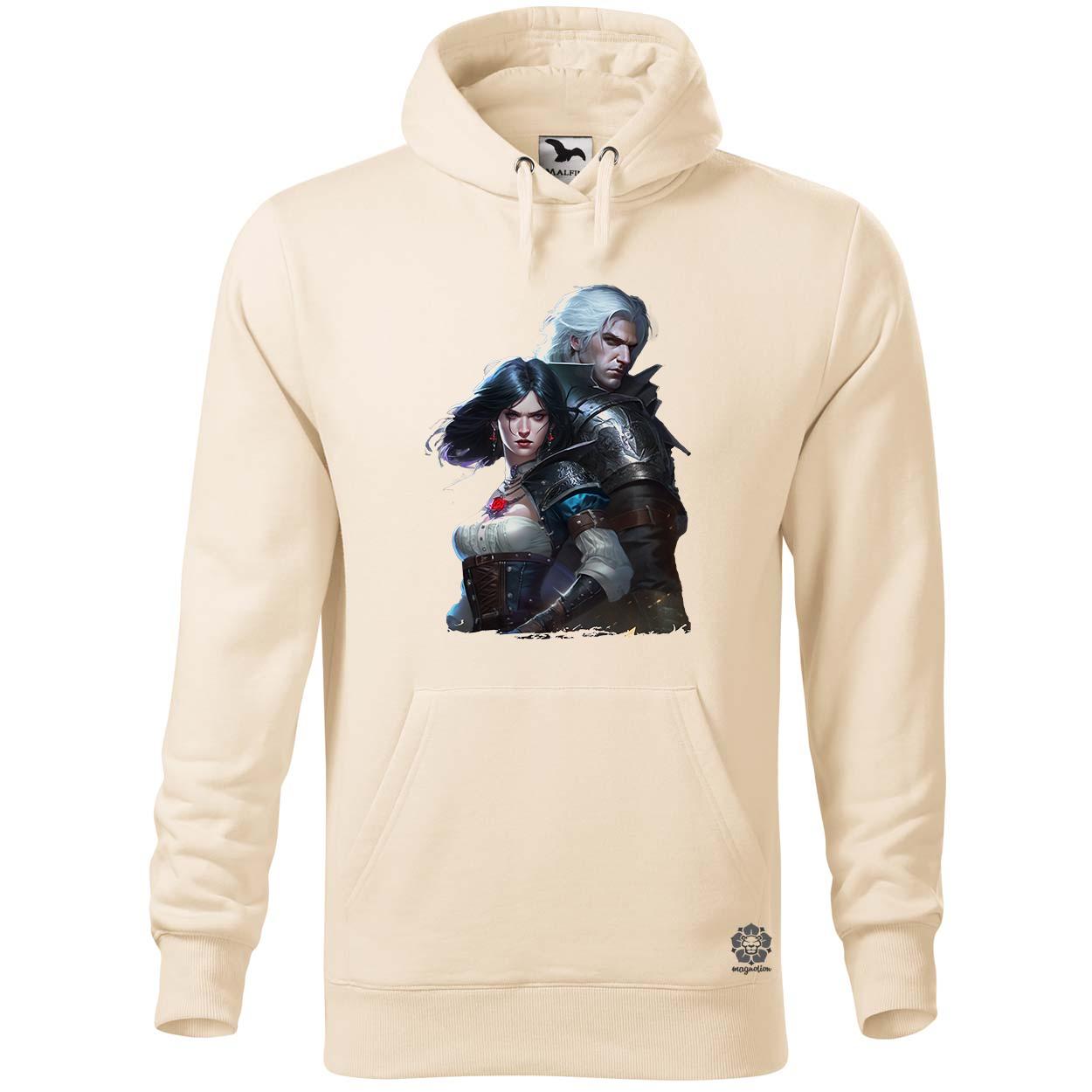 Yennefer és Geralt v1 egyedi  pulóver 