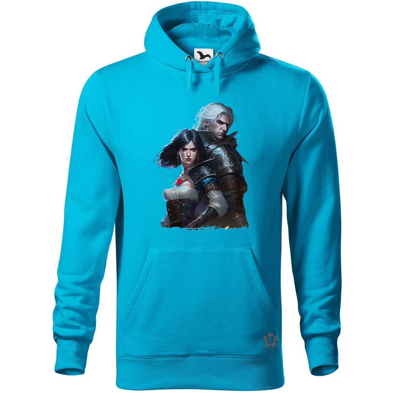 Yennefer és Geralt v1 egyedi  pulóver 
