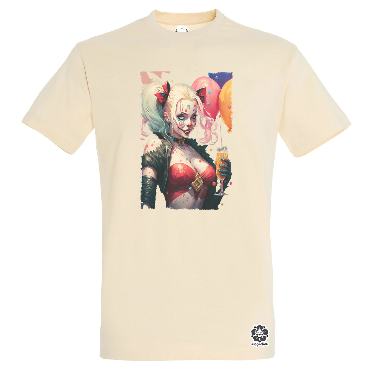 Szuperhős party Harley Quinn v2 egyedi póló 