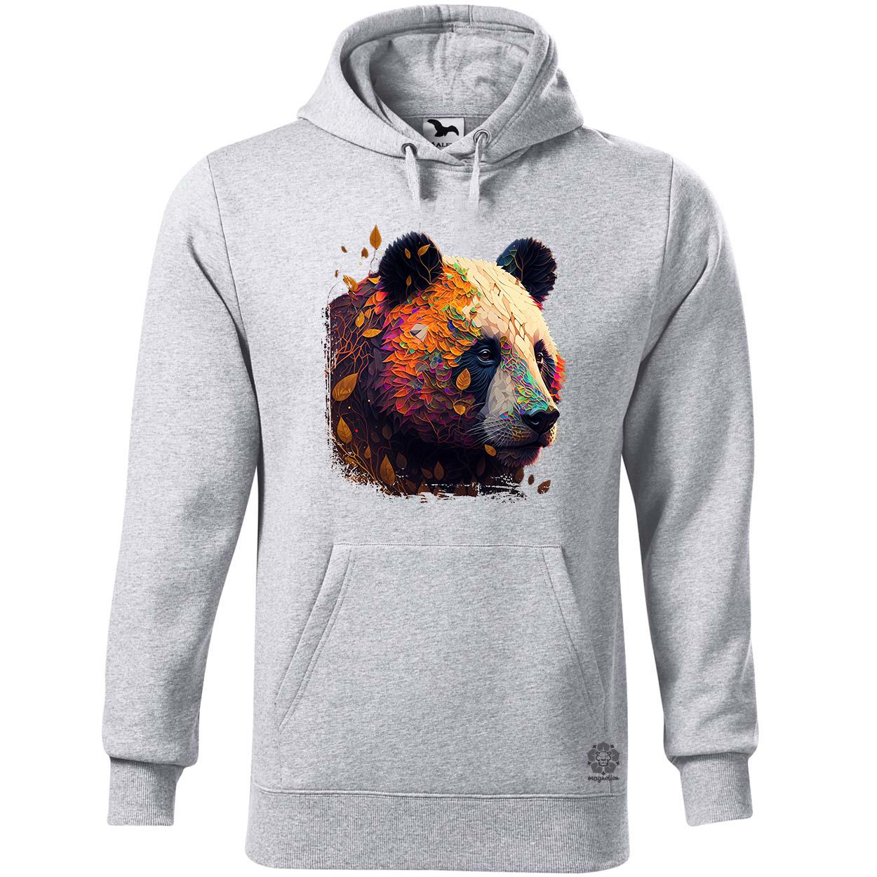 Absztrakt panda portré v1 egyedi  pulóver 