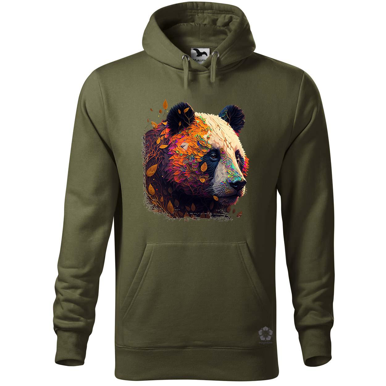 Absztrakt panda portré v1 egyedi  pulóver 