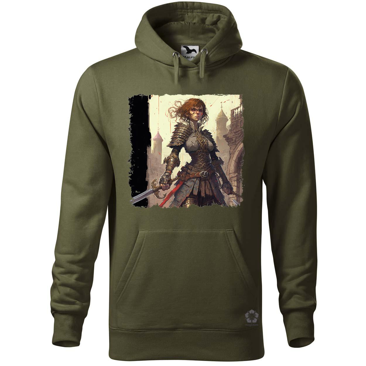 Anime harcos nő karddal v2 egyedi  pulóver 