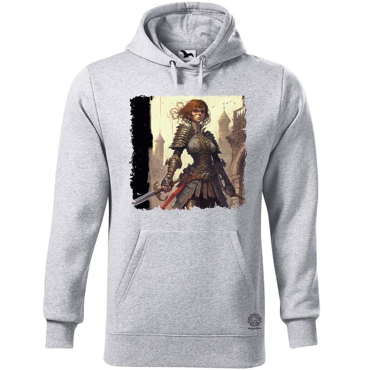 Anime harcos nő karddal v2 egyedi  pulóver 