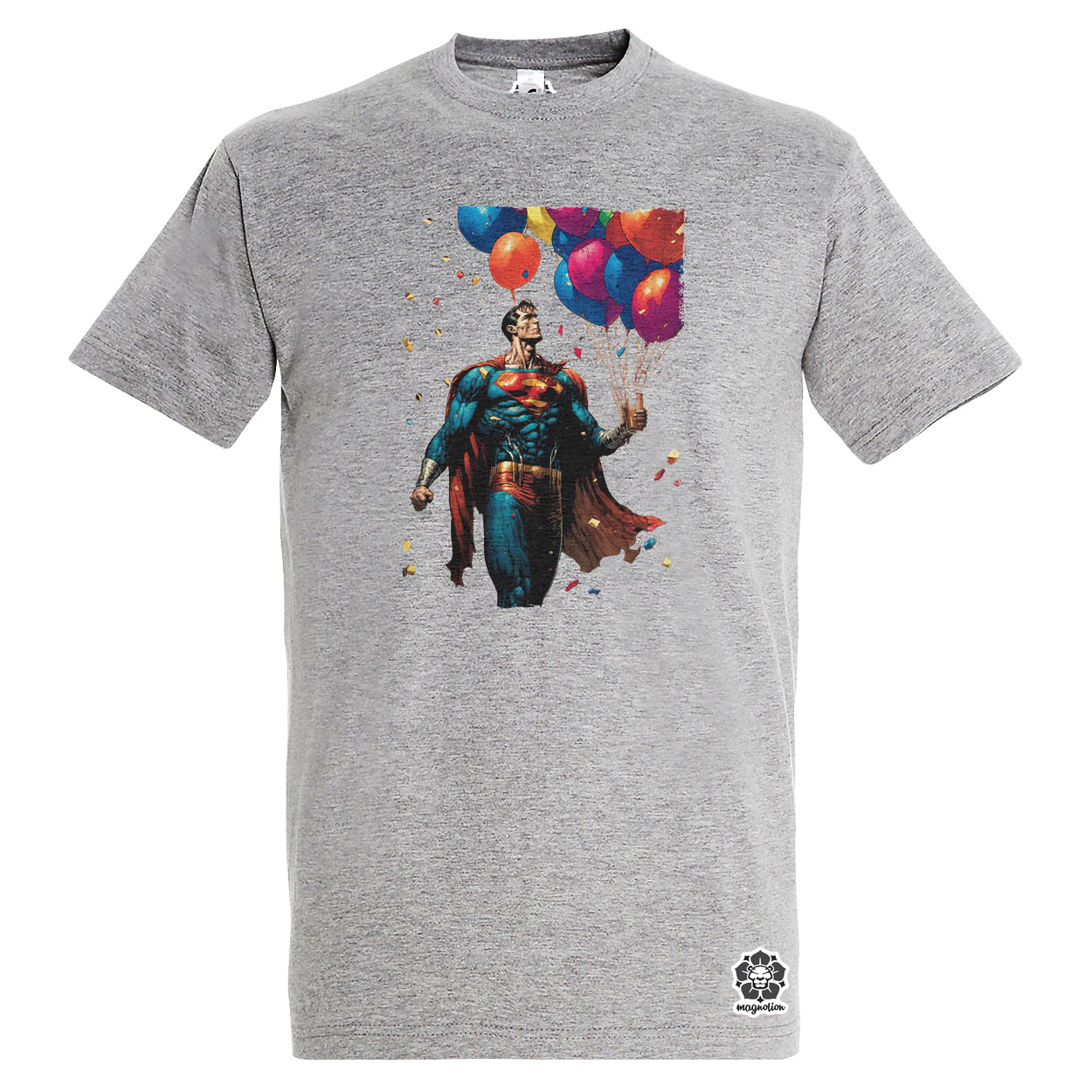 Szuperhős party Superman v1 egyedi póló 