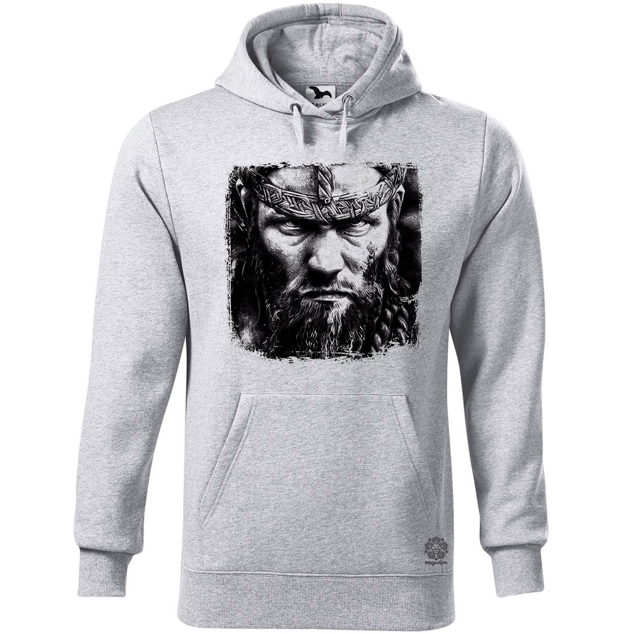Fekete-fehér Berserker rajz egyedi  pulóver 