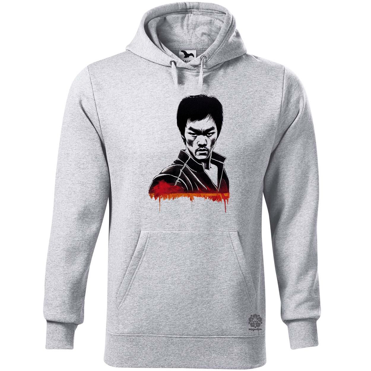Karaktertanulmány fekete-fehér Bruce Lee egyedi  pulóver 