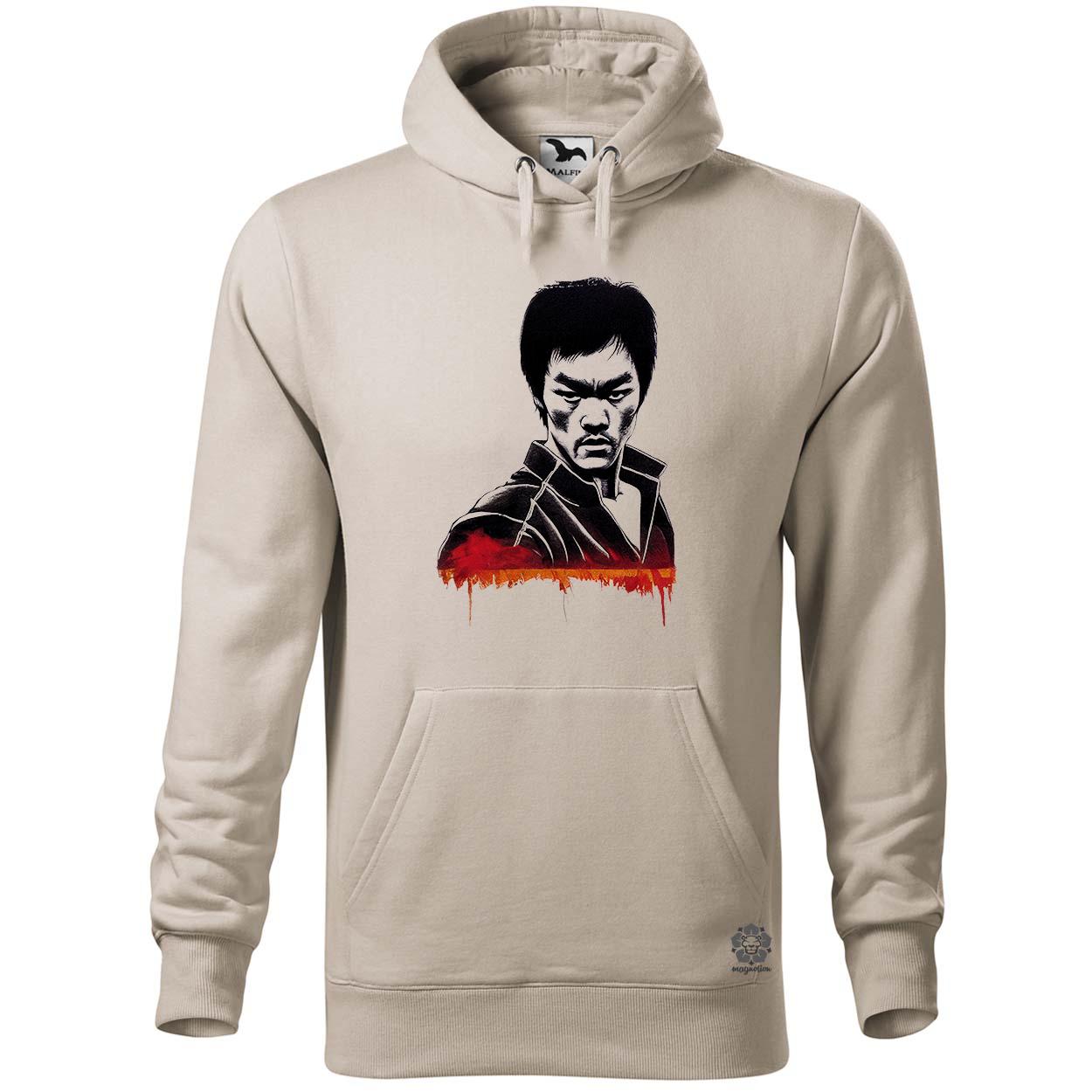 Karaktertanulmány fekete-fehér Bruce Lee egyedi  pulóver 