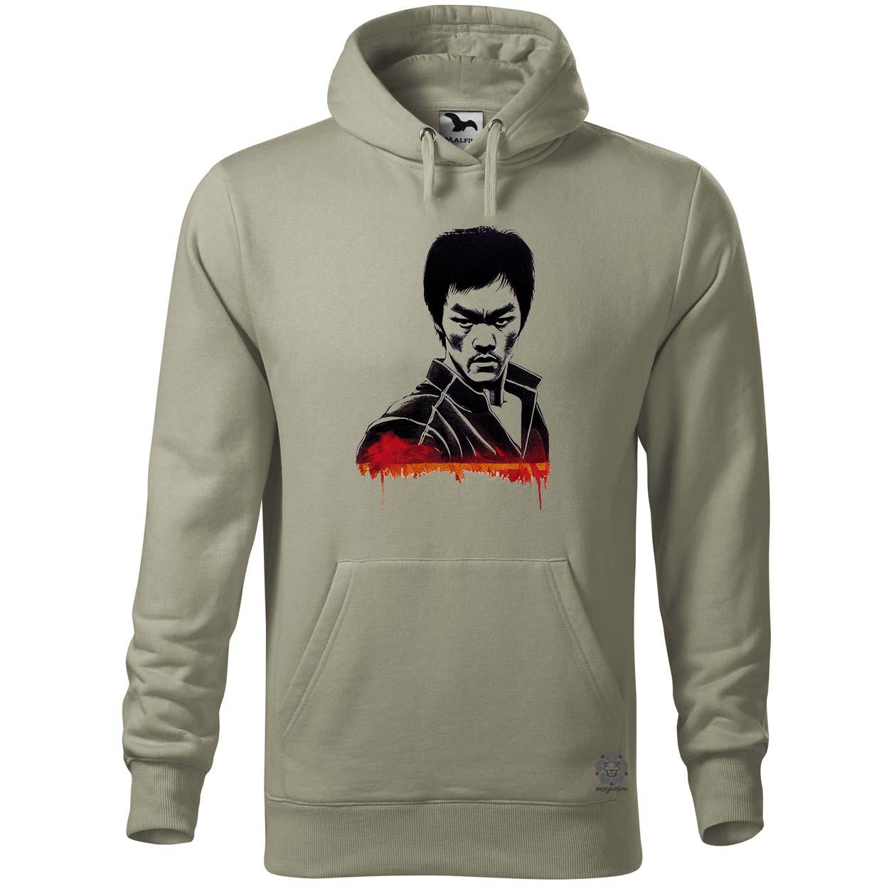 Karaktertanulmány fekete-fehér Bruce Lee egyedi  pulóver 