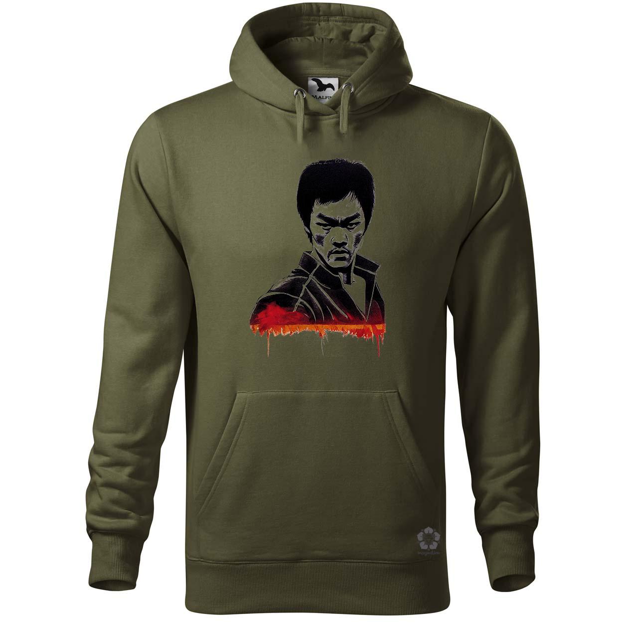 Karaktertanulmány fekete-fehér Bruce Lee egyedi  pulóver 