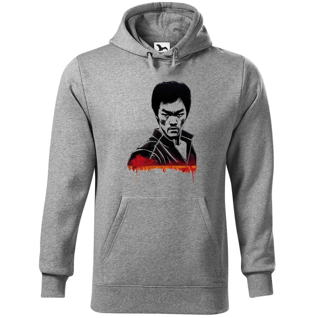 Karaktertanulmány fekete-fehér Bruce Lee egyedi  pulóver 