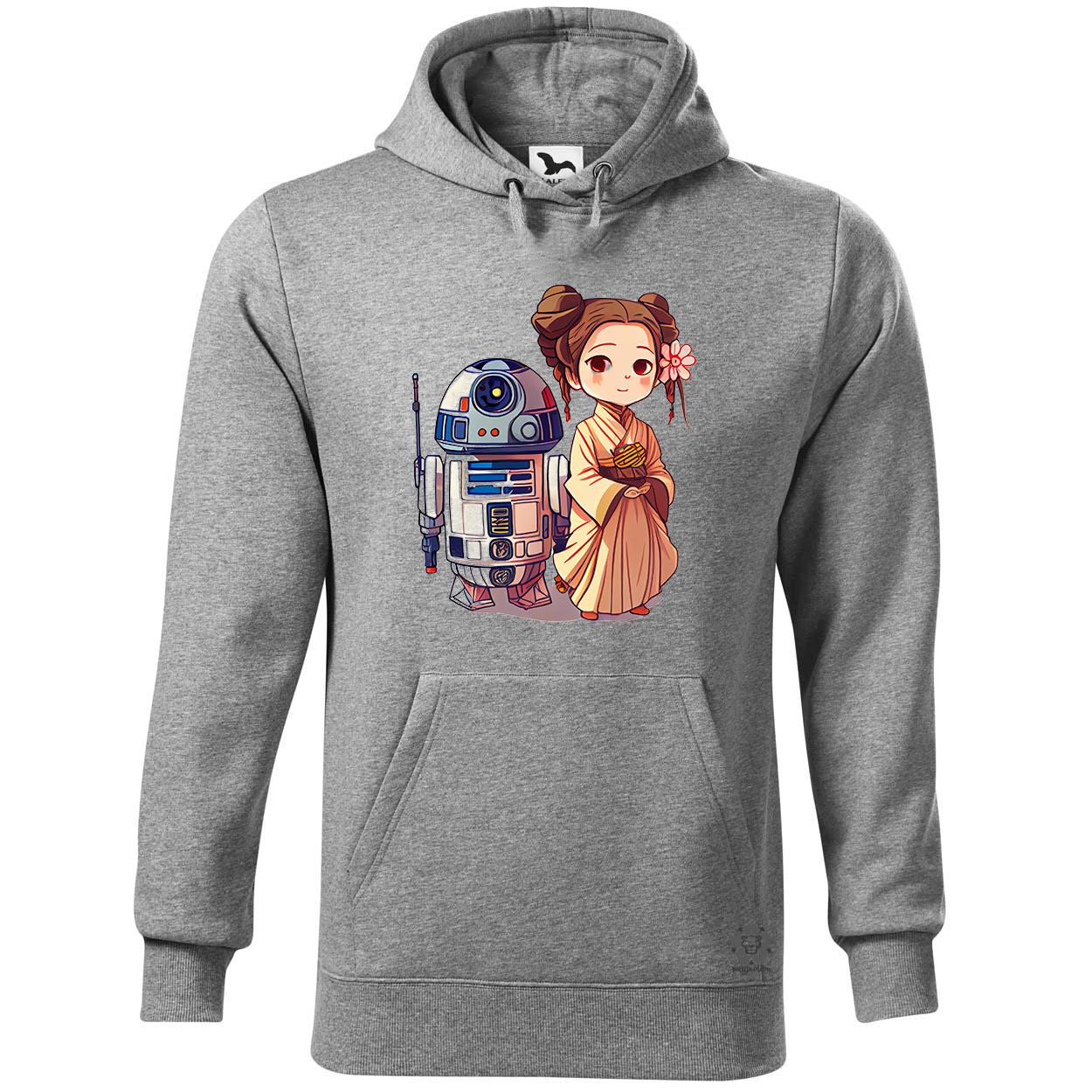 Chibi Leia és R2-D2 v1 egyedi  pulóver 