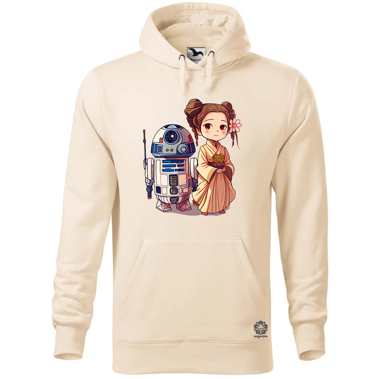 Chibi Leia és R2-D2 v1 egyedi  pulóver 