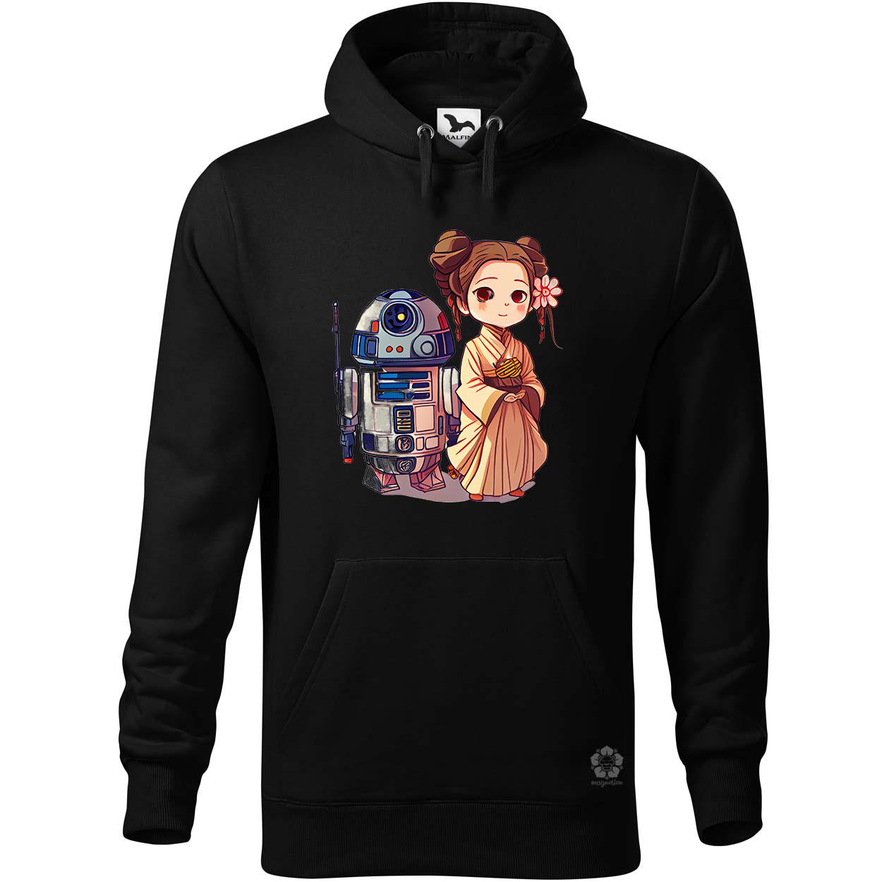 Chibi Leia és R2-D2 v1 egyedi  pulóver 