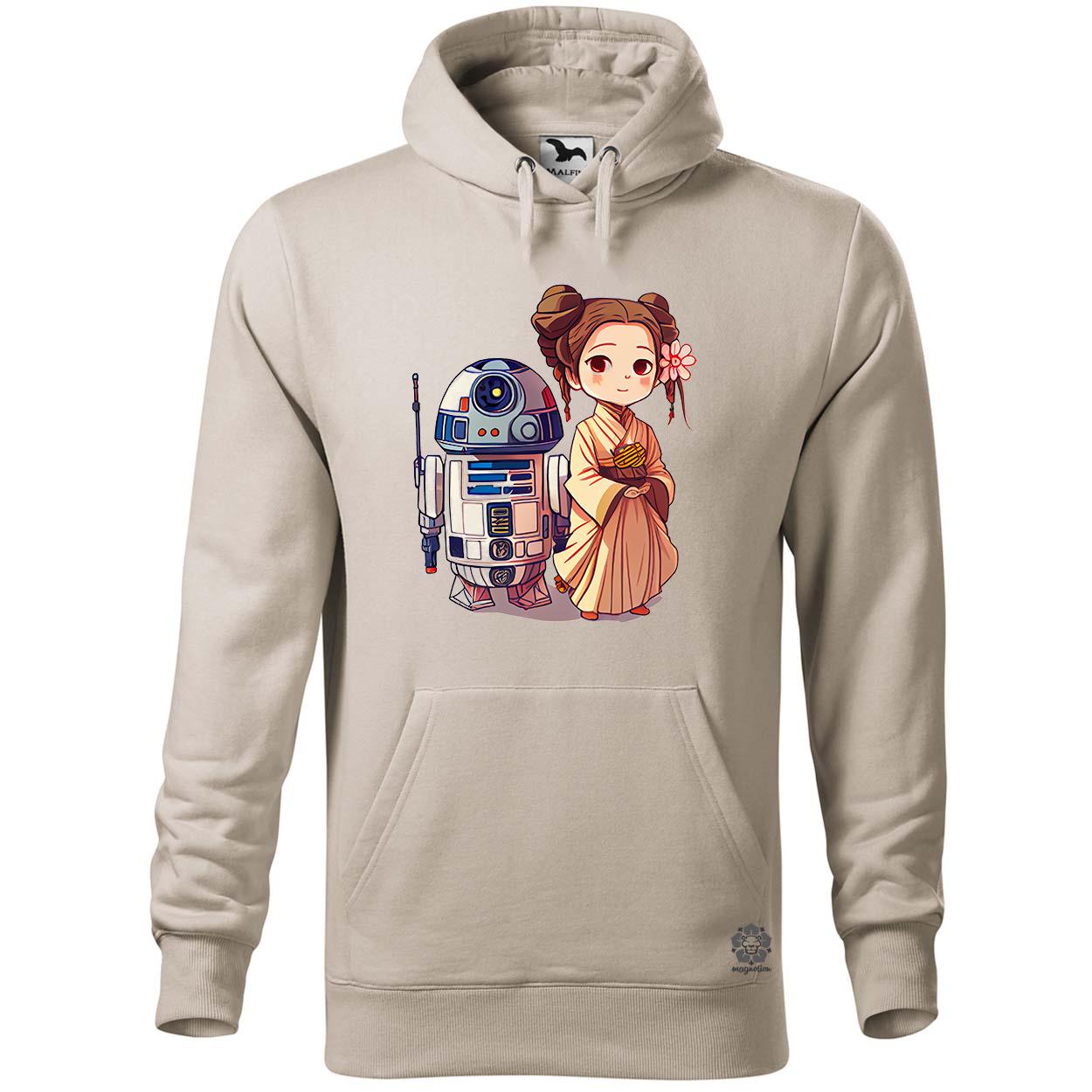 Chibi Leia és R2-D2 v1 egyedi  pulóver 