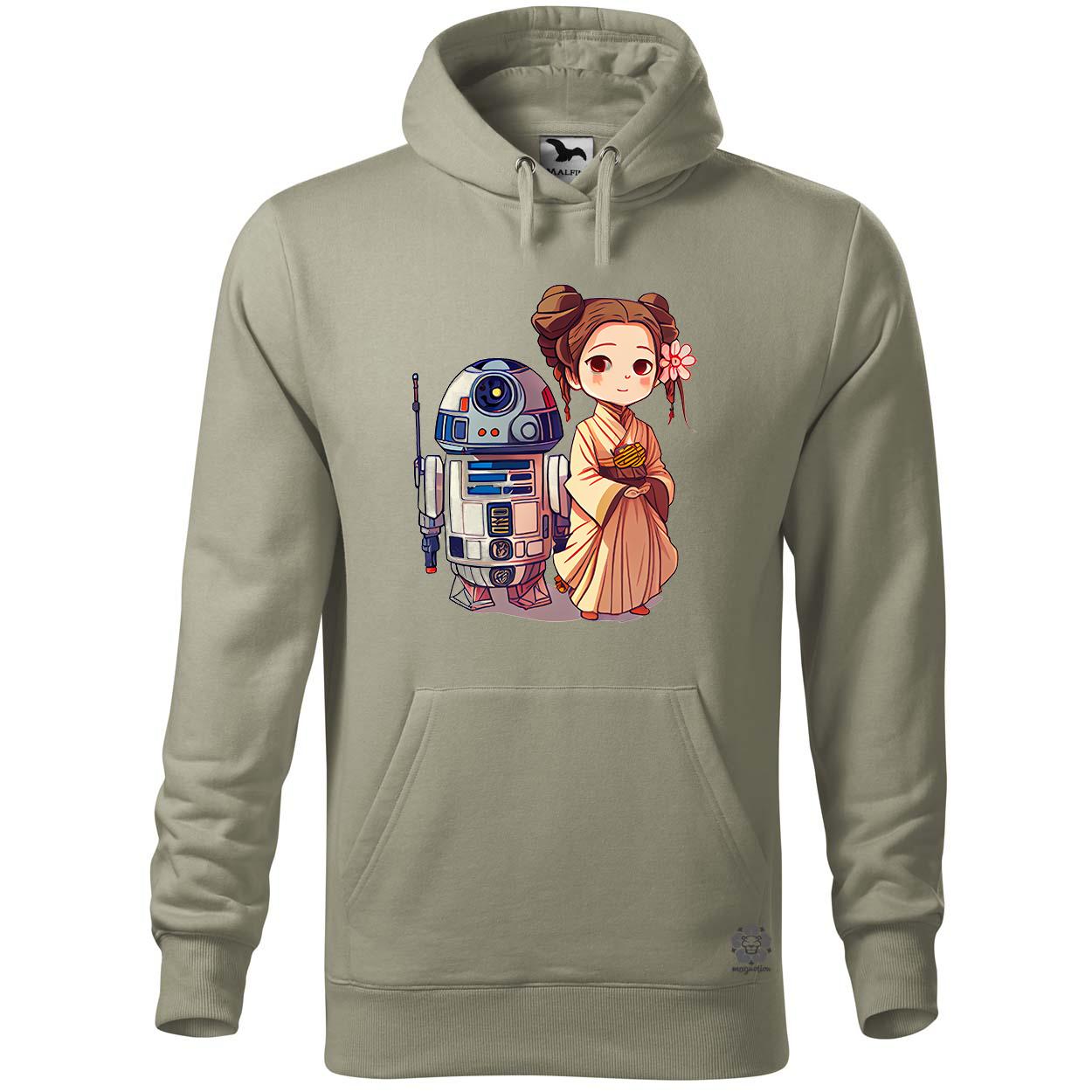 Chibi Leia és R2-D2 v1 egyedi  pulóver 