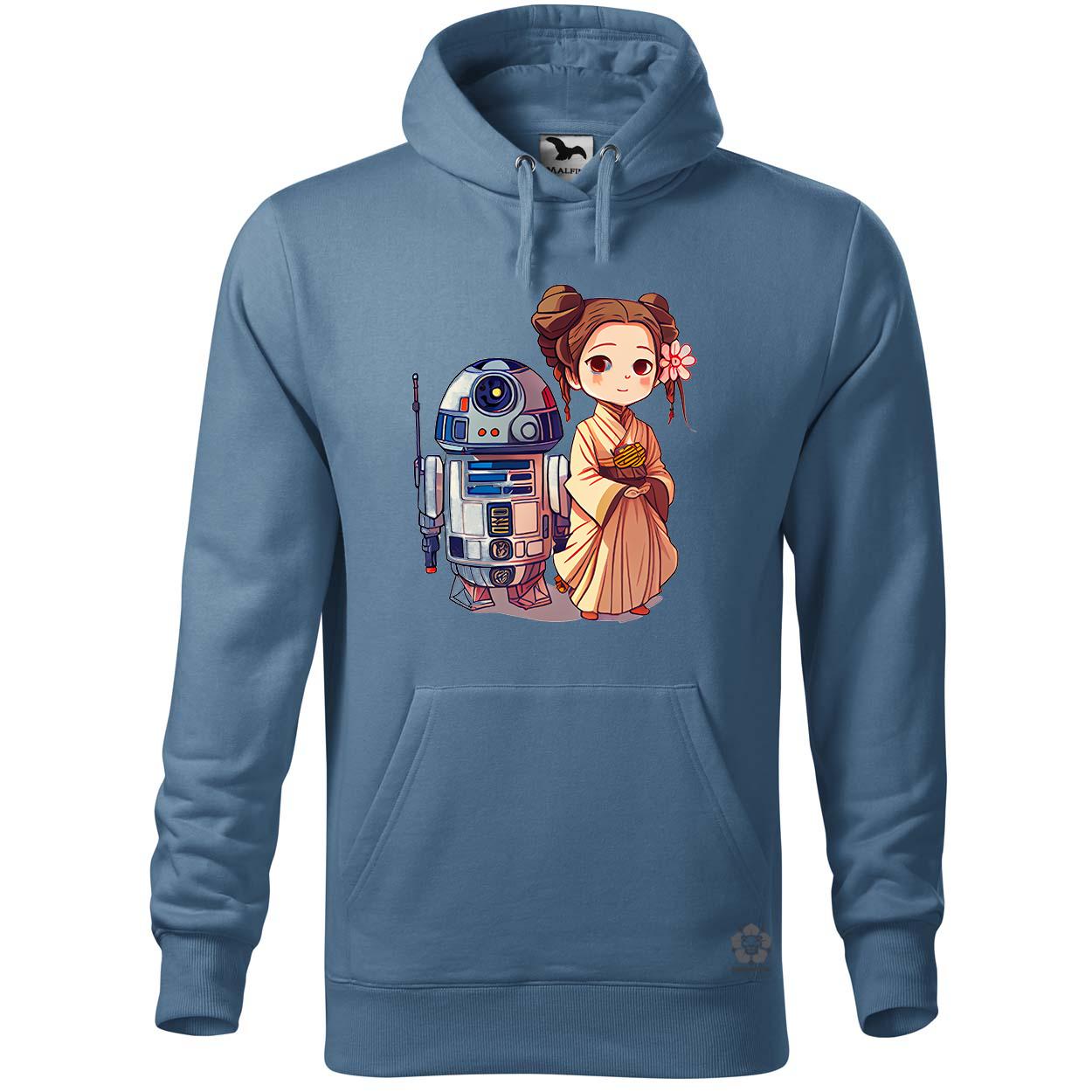 Chibi Leia és R2-D2 v1 egyedi  pulóver 