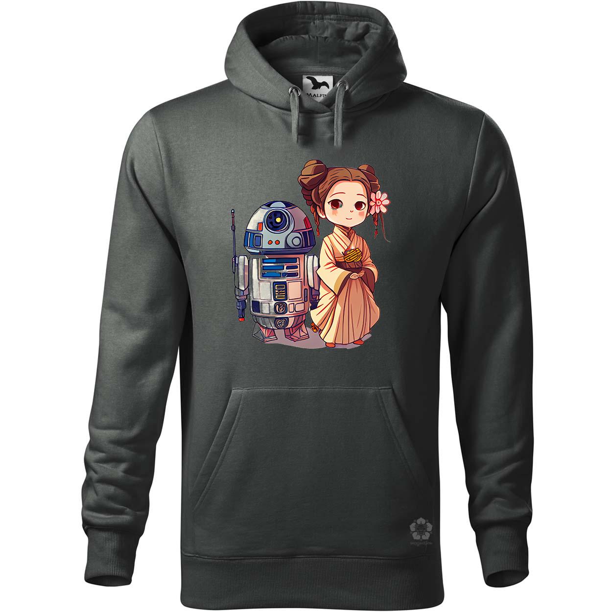 Chibi Leia és R2-D2 v1 egyedi  pulóver 