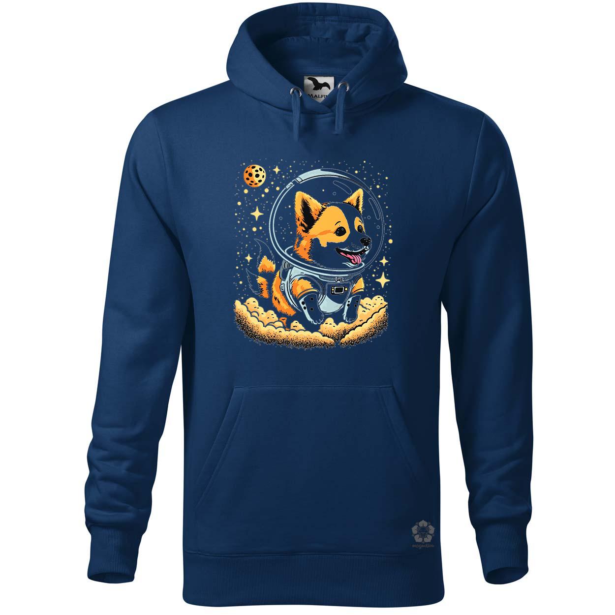 Corgi játszik a holddal v2 egyedi  pulóver 