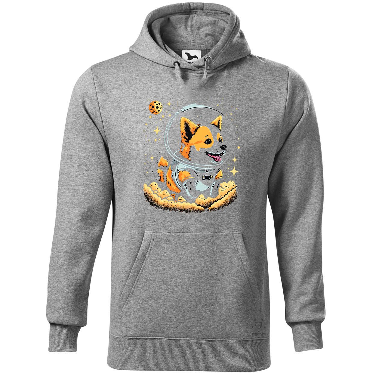 Corgi játszik a holddal v2 egyedi  pulóver 