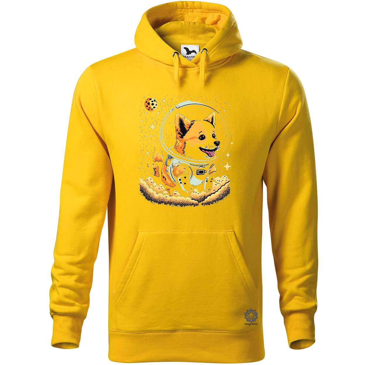 Corgi játszik a holddal v2 egyedi  pulóver 