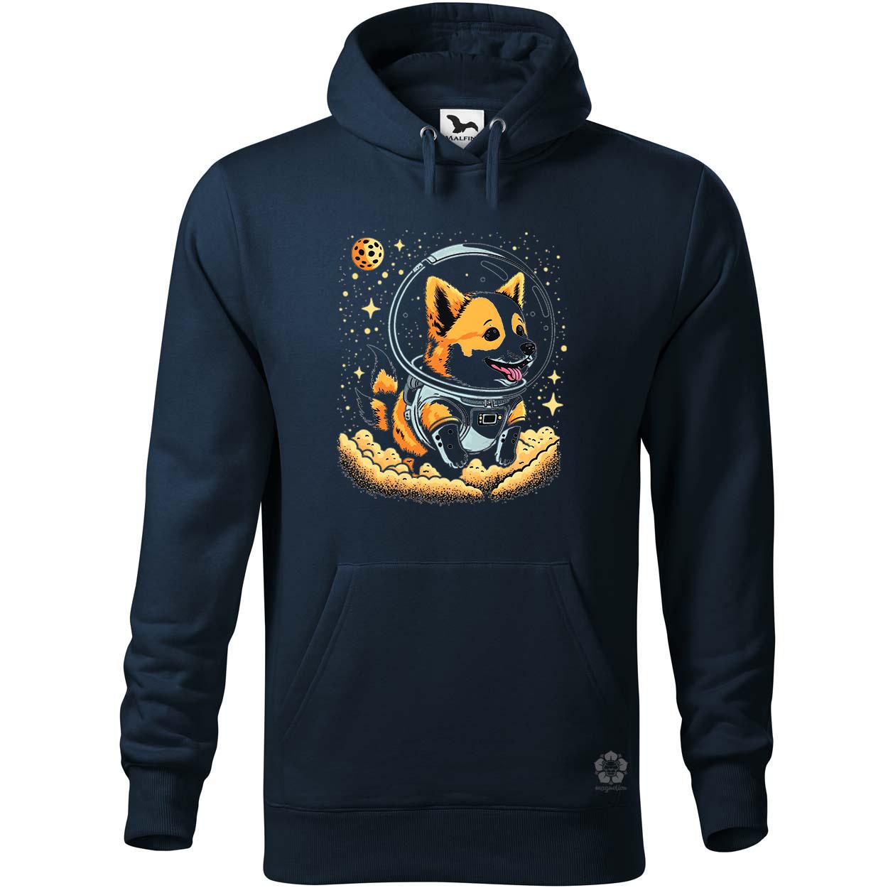Corgi játszik a holddal v2 egyedi  pulóver 