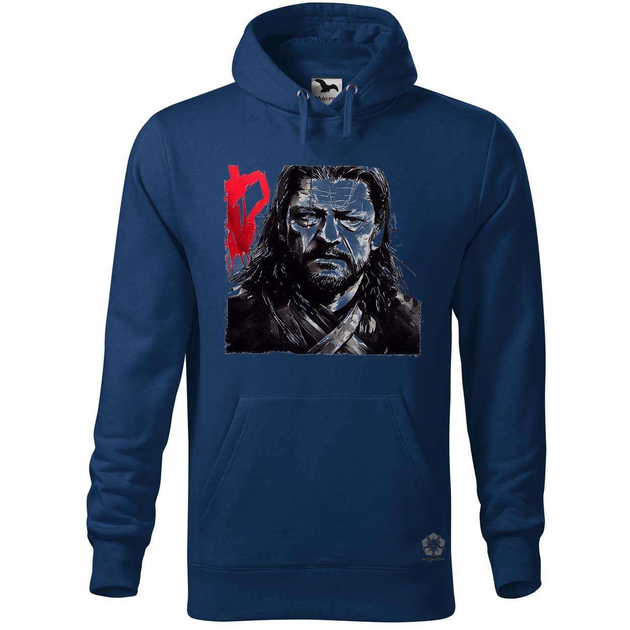 Fekete-piros Eddard Ned Stark rajz v2 egyedi  pulóver 