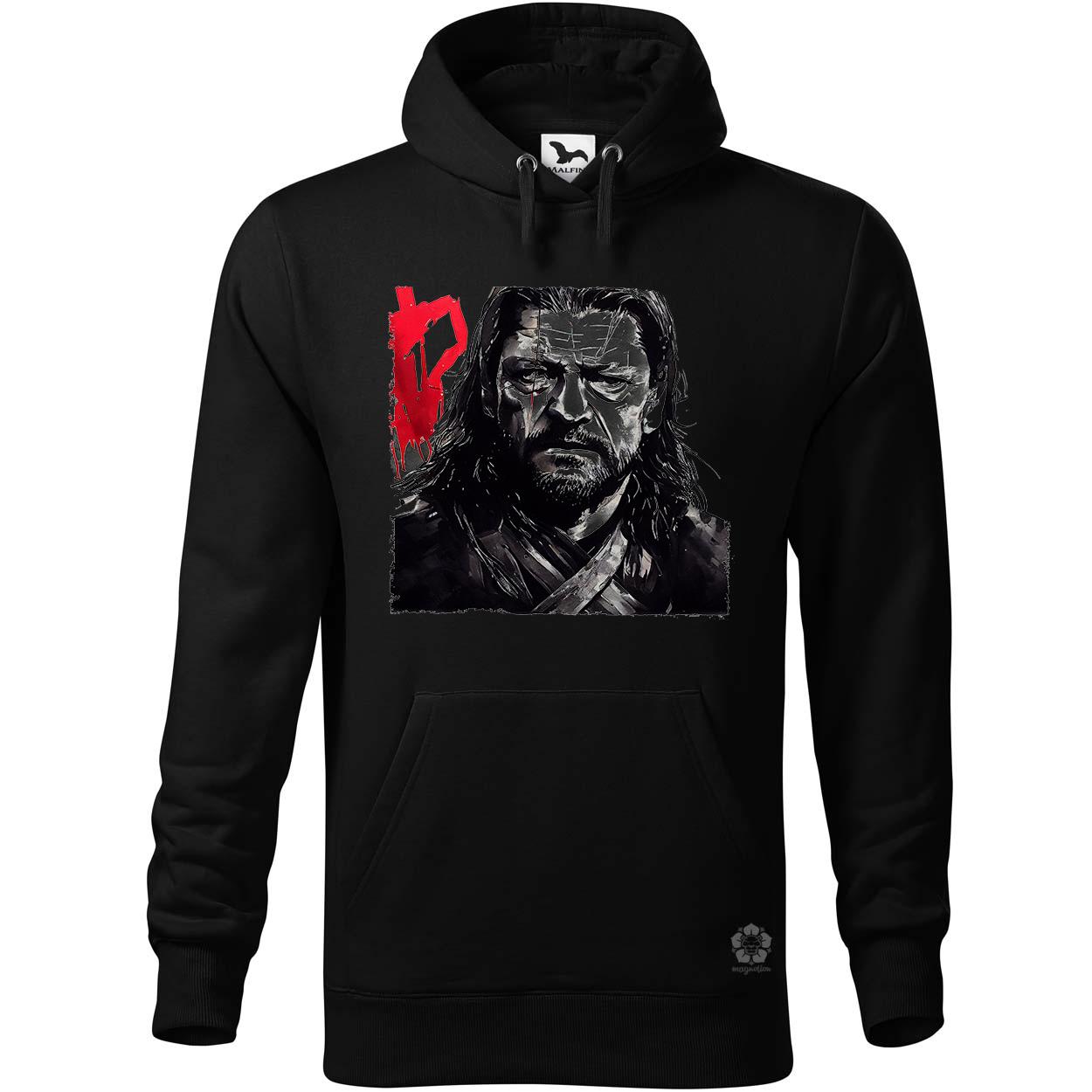 Fekete-piros Eddard Ned Stark rajz v2 egyedi  pulóver 