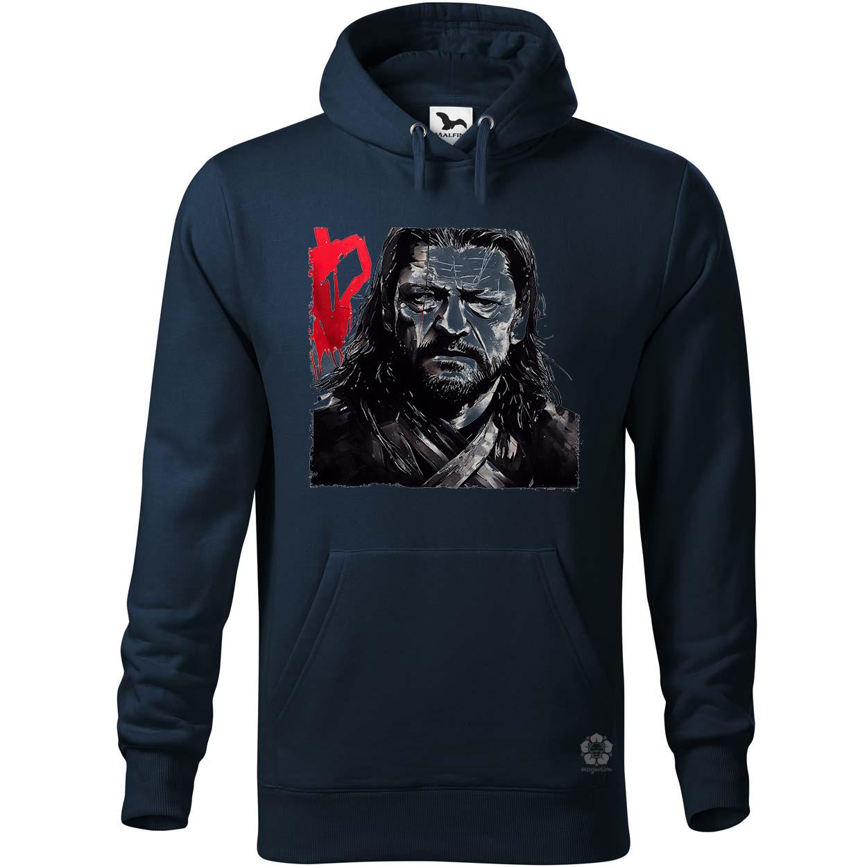 Fekete-piros Eddard Ned Stark rajz v2 egyedi  pulóver 