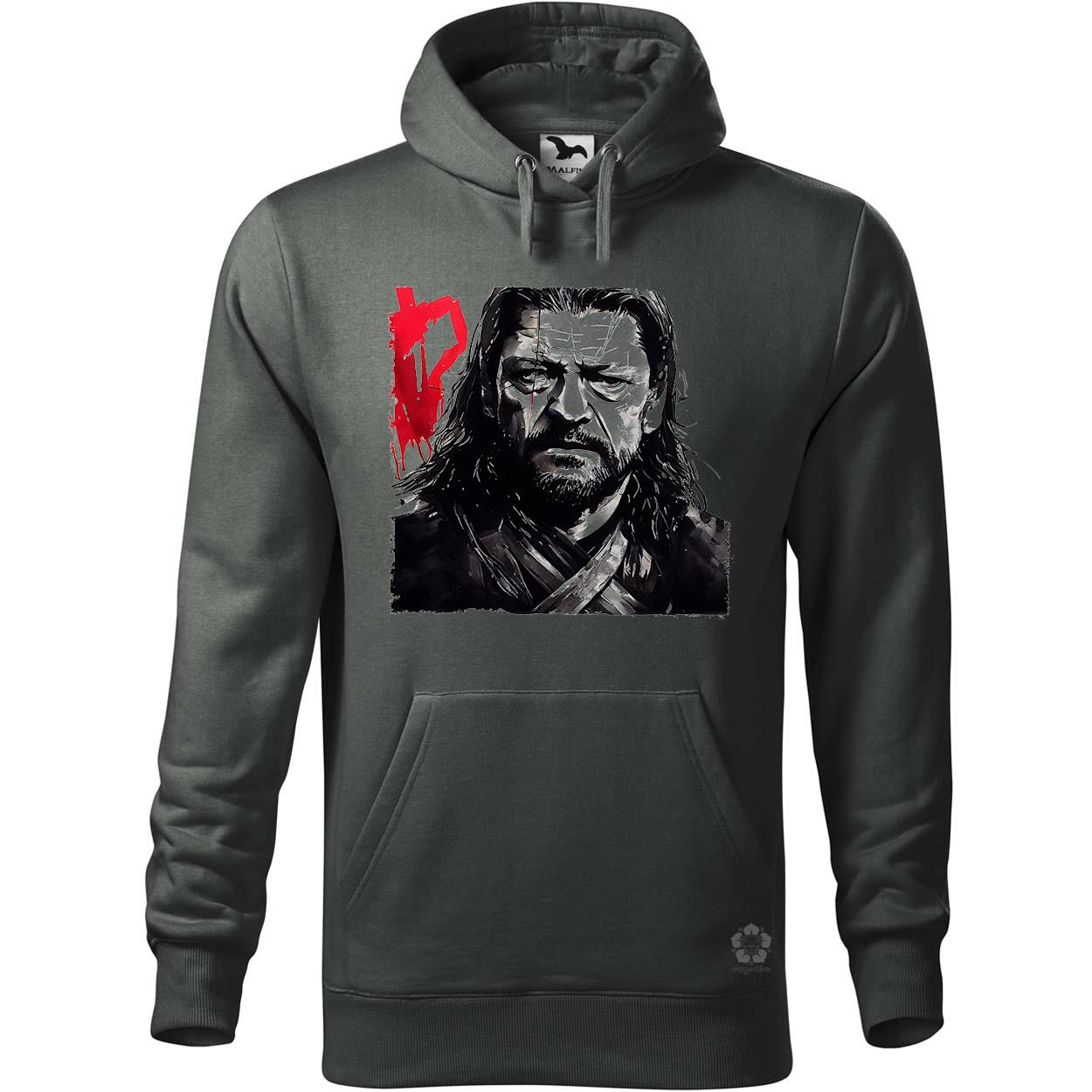 Fekete-piros Eddard Ned Stark rajz v2 egyedi  pulóver 