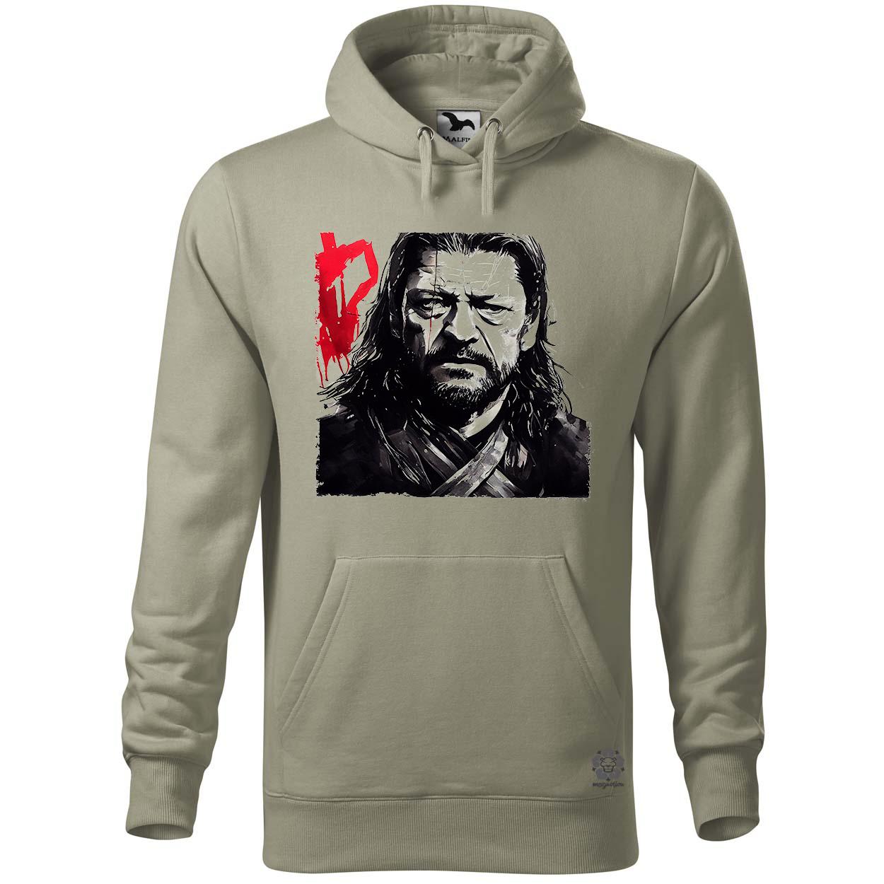 Fekete-piros Eddard Ned Stark rajz v2 egyedi  pulóver 