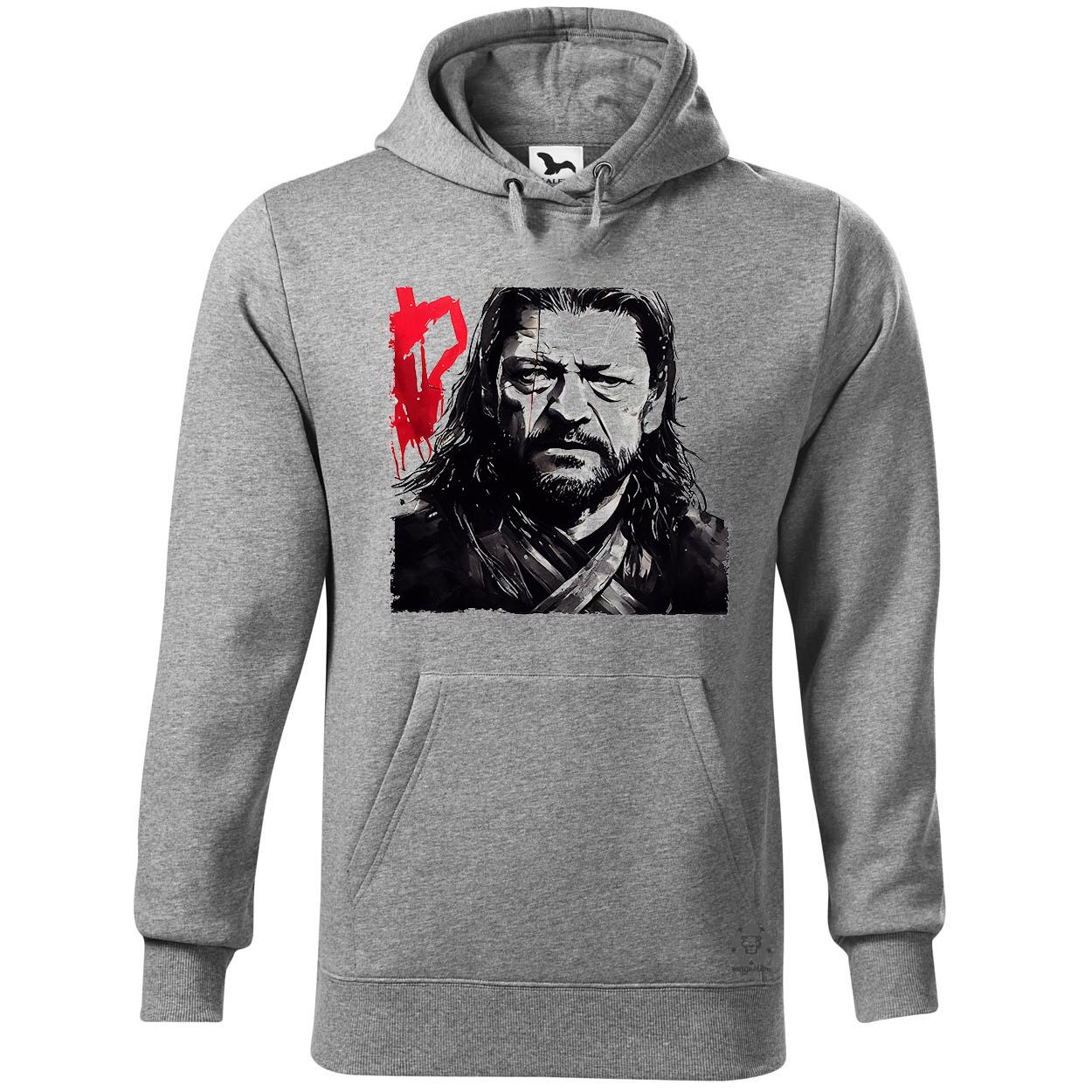 Fekete-piros Eddard Ned Stark rajz v2 egyedi  pulóver 