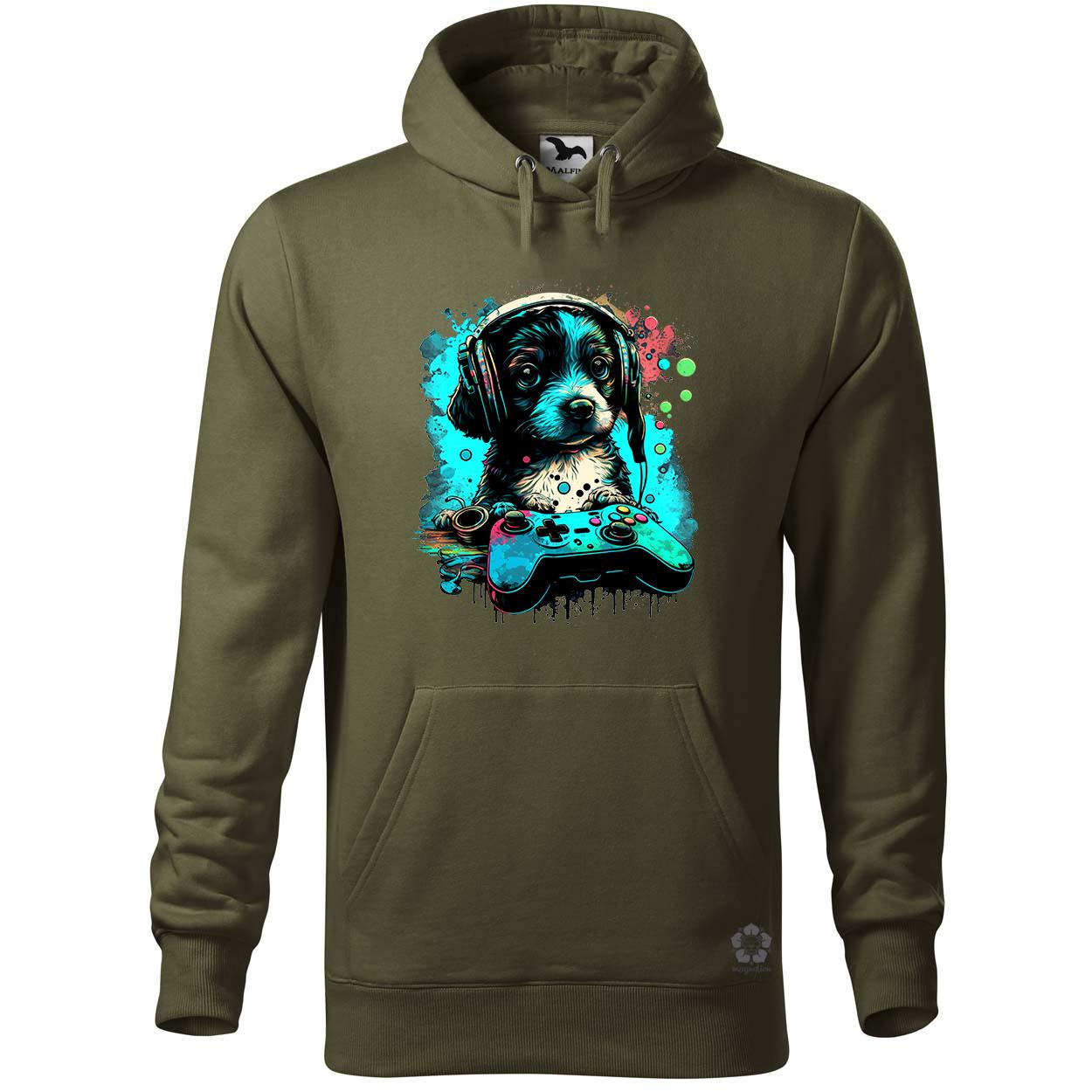 Gamer kutya v1 egyedi  pulóver 