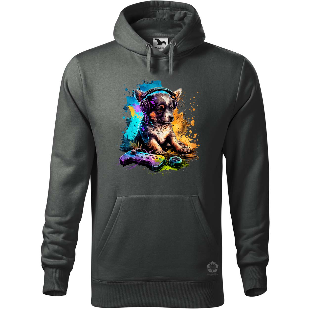 Gamer kutya v2 egyedi  pulóver 