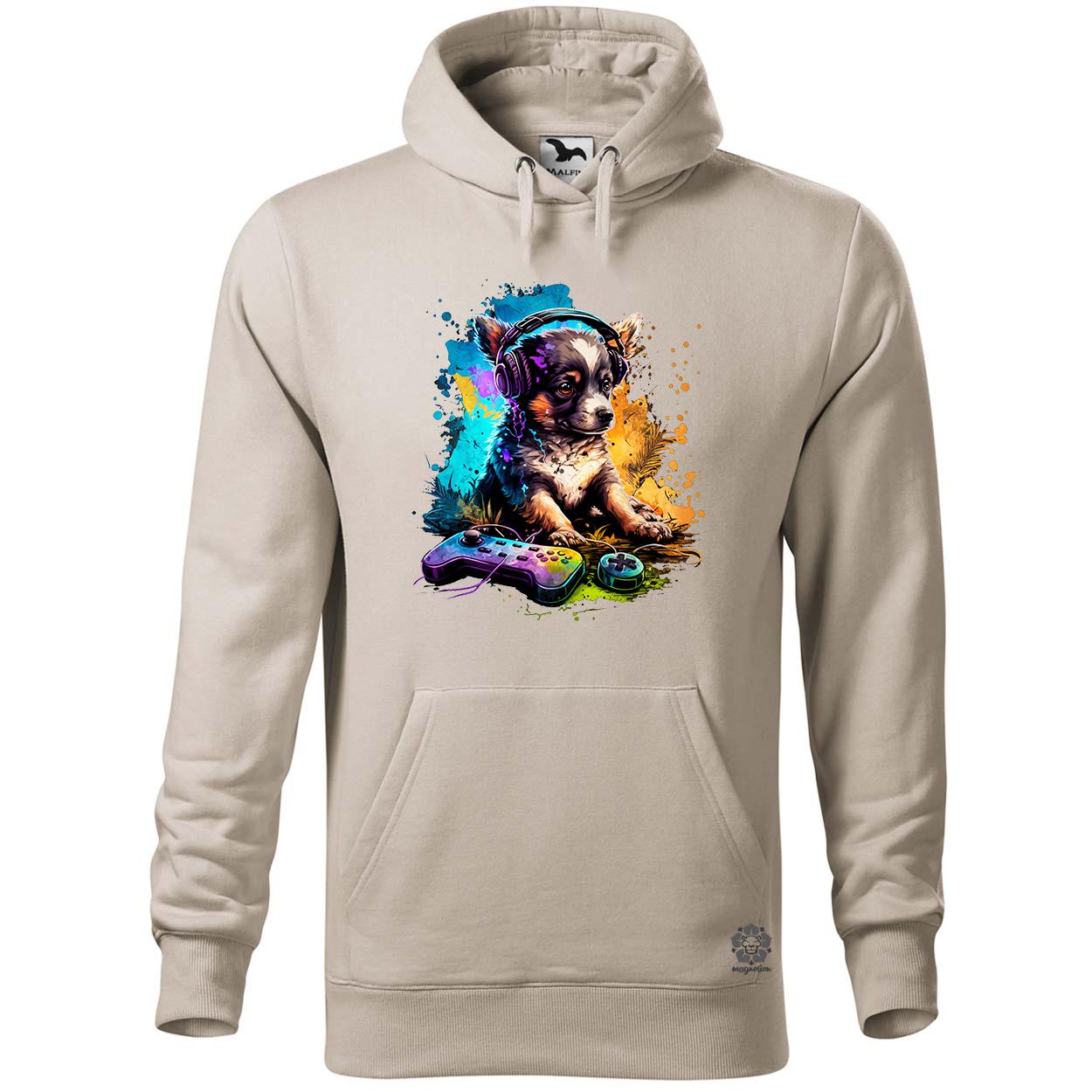 Gamer kutya v2 egyedi  pulóver 