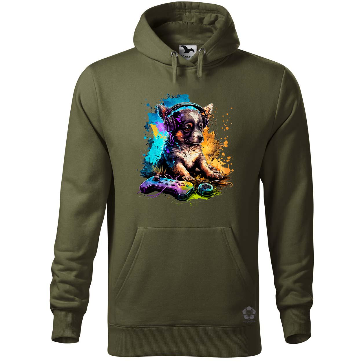 Gamer kutya v2 egyedi  pulóver 
