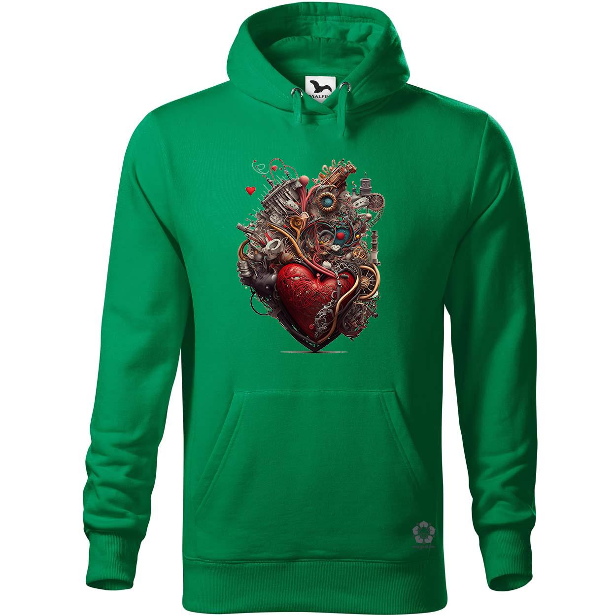 Gépesített szív v2 egyedi  pulóver 
