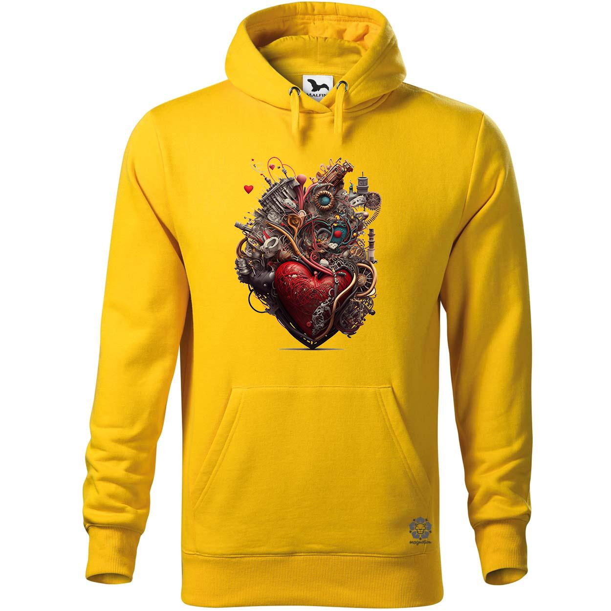 Gépesített szív v2 egyedi  pulóver 