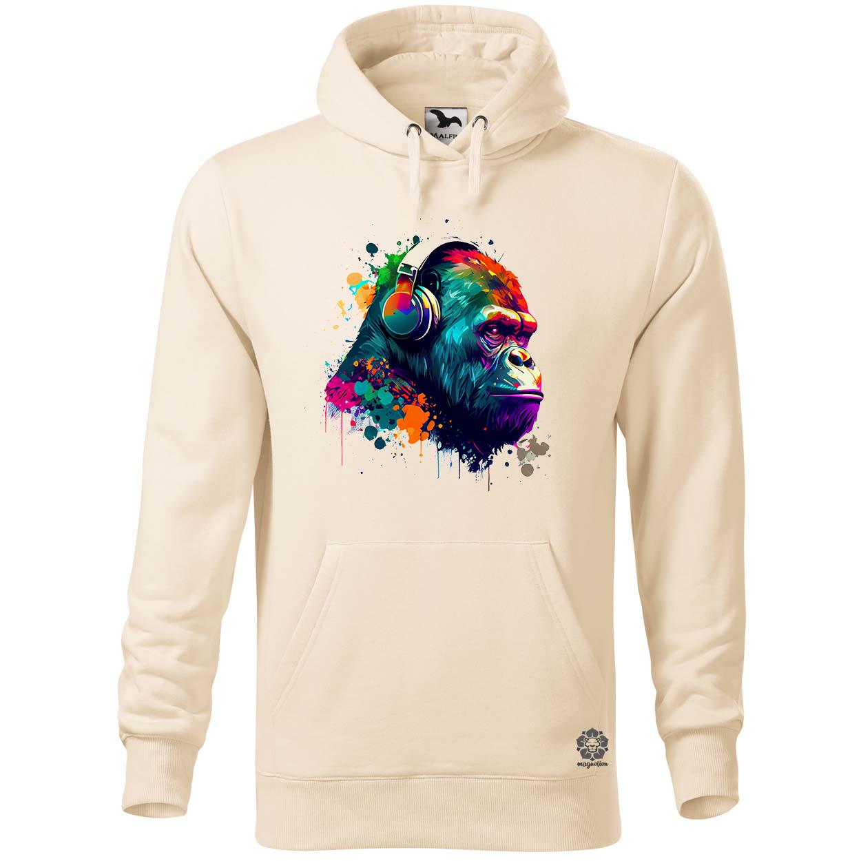 Gorilla zenét hallgat v1 egyedi  pulóver 