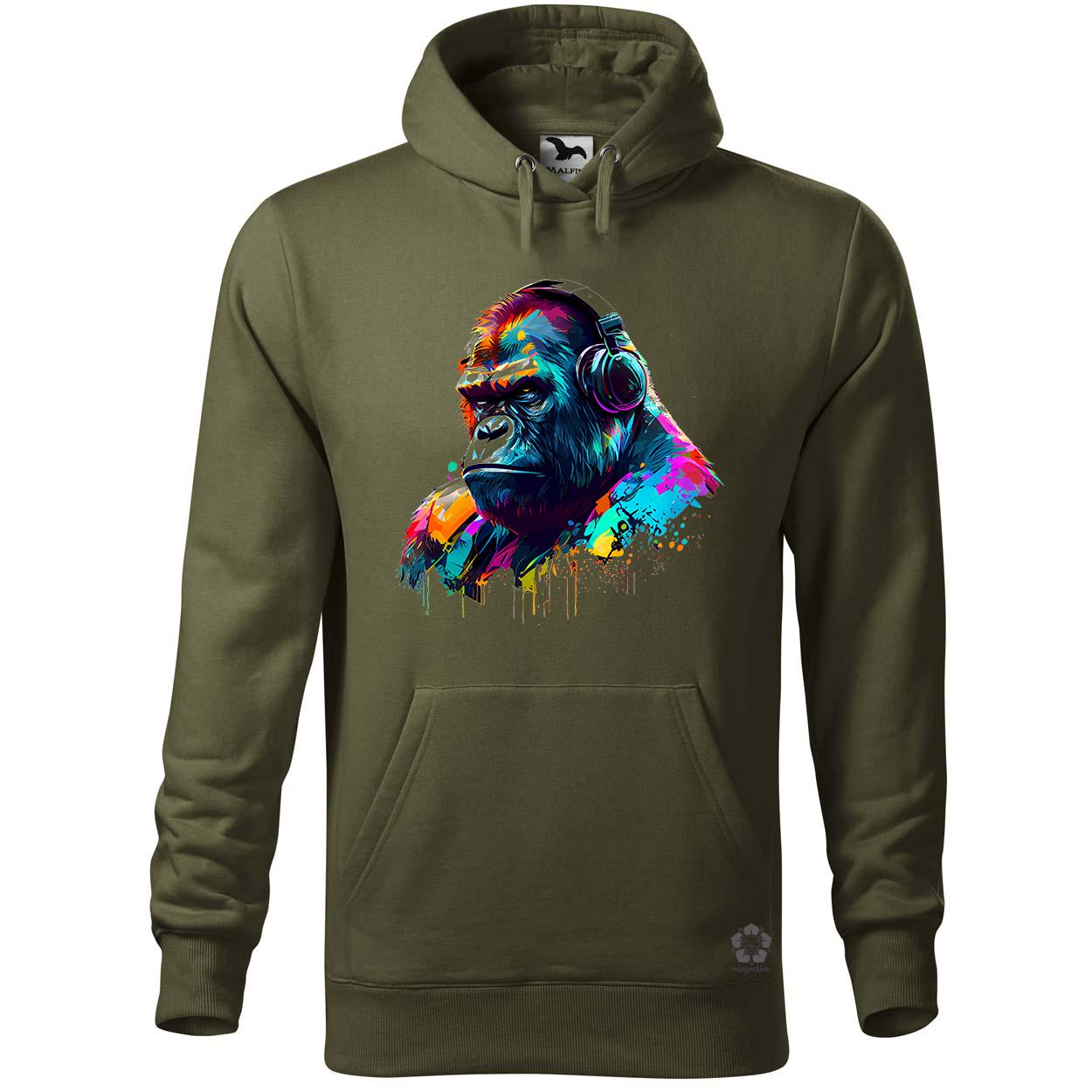 Gorilla zenét hallgat v2 egyedi  pulóver 