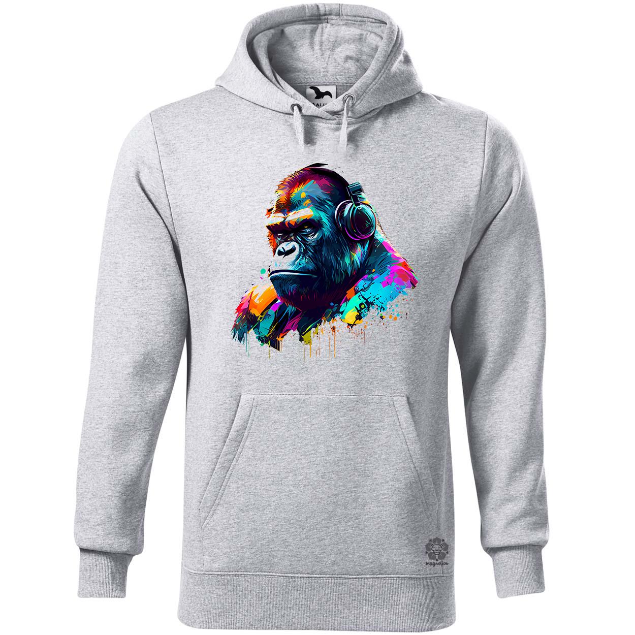 Gorilla zenét hallgat v2 egyedi  pulóver 