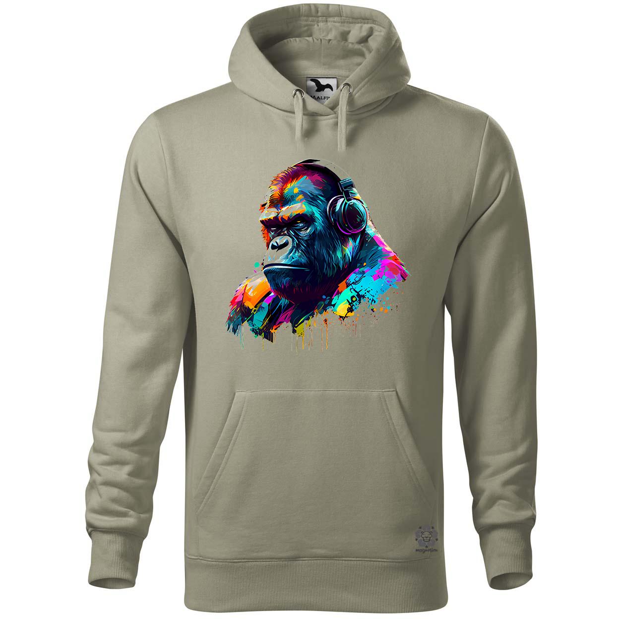 Gorilla zenét hallgat v2 egyedi  pulóver 