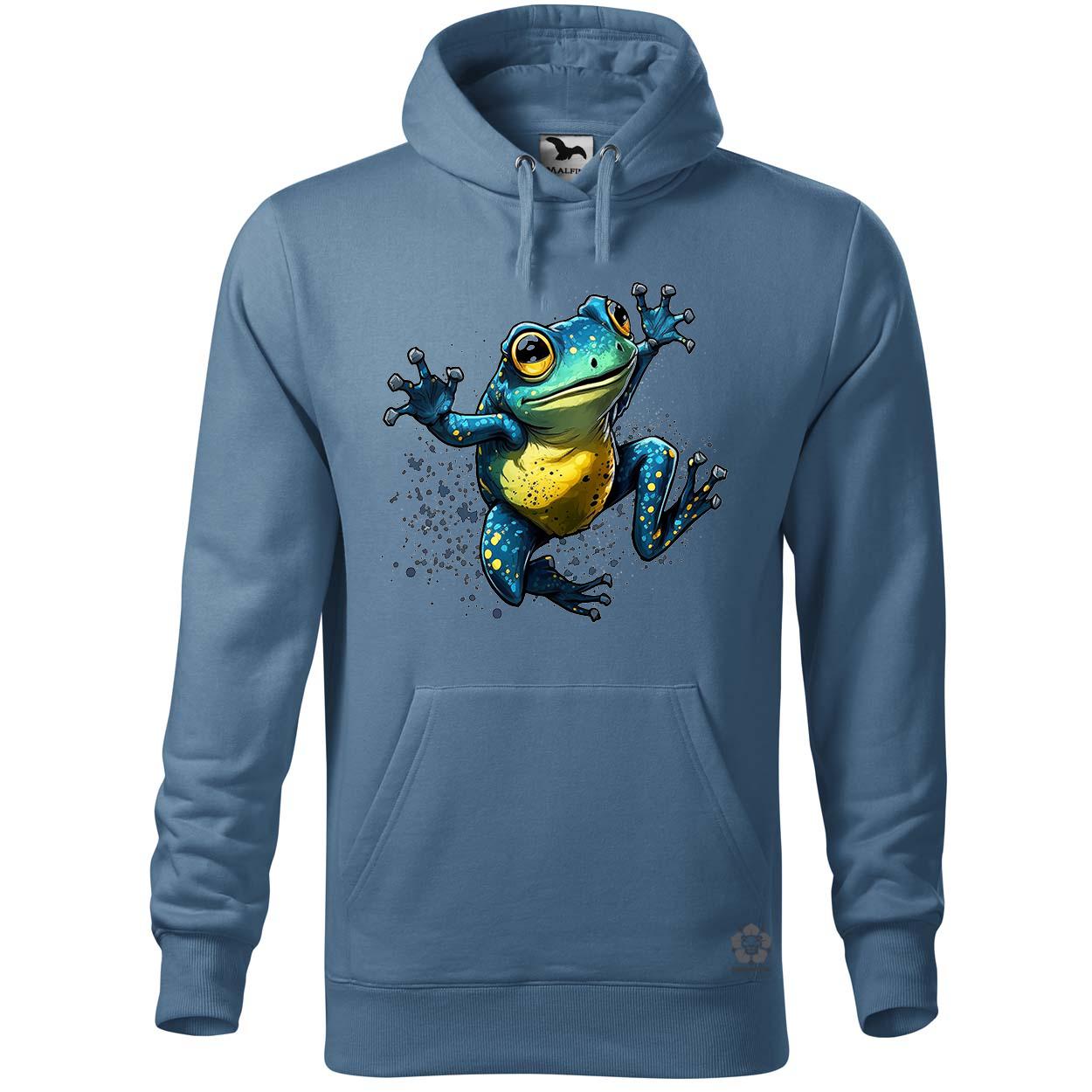 Kék béka v1 egyedi  pulóver 