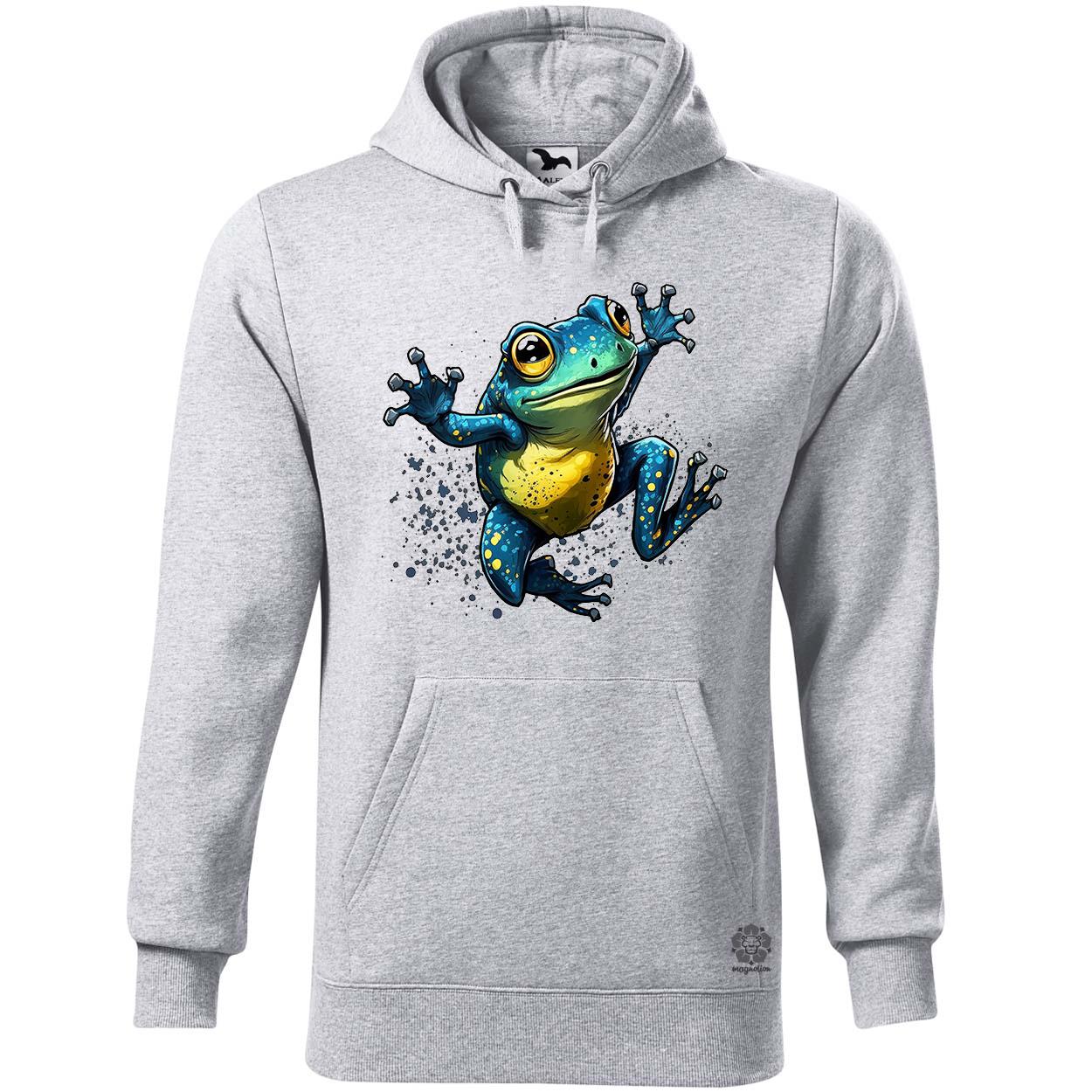 Kék béka v1 egyedi  pulóver 