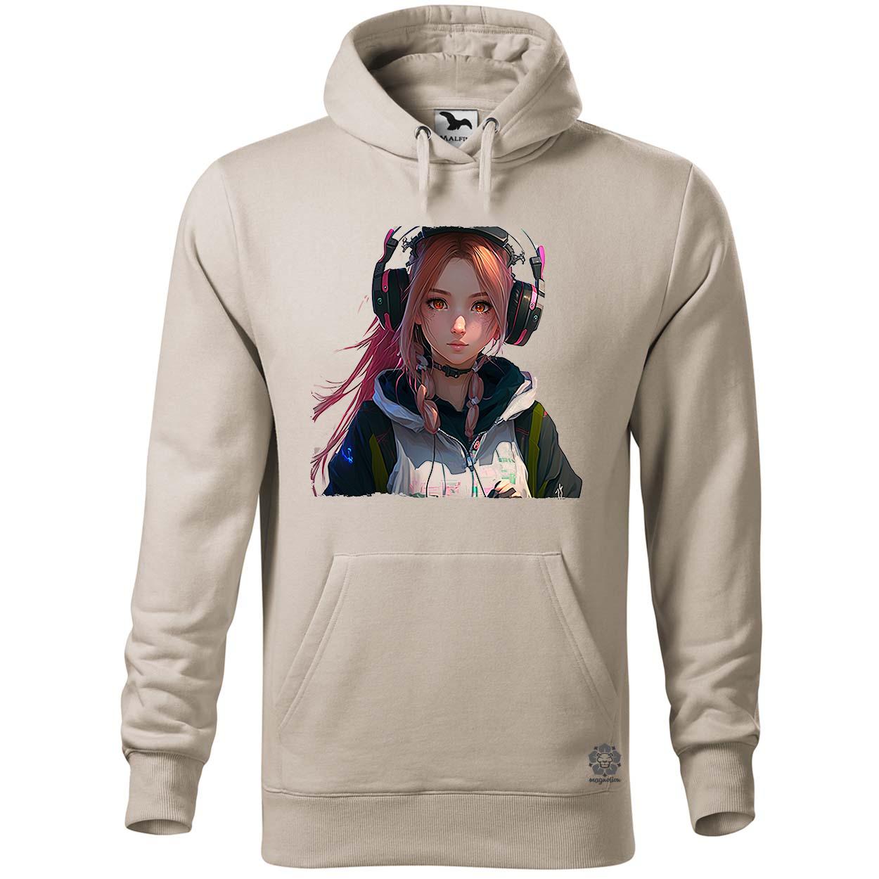 Kiber lány v1 egyedi  pulóver 