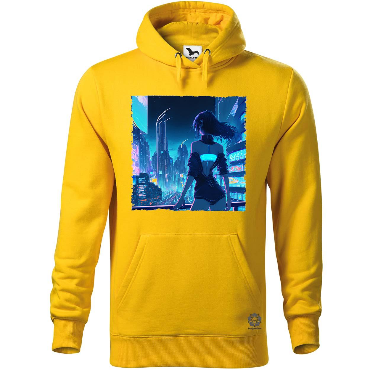 Lány egyedül a neon erkélyen v2 egyedi  pulóver 
