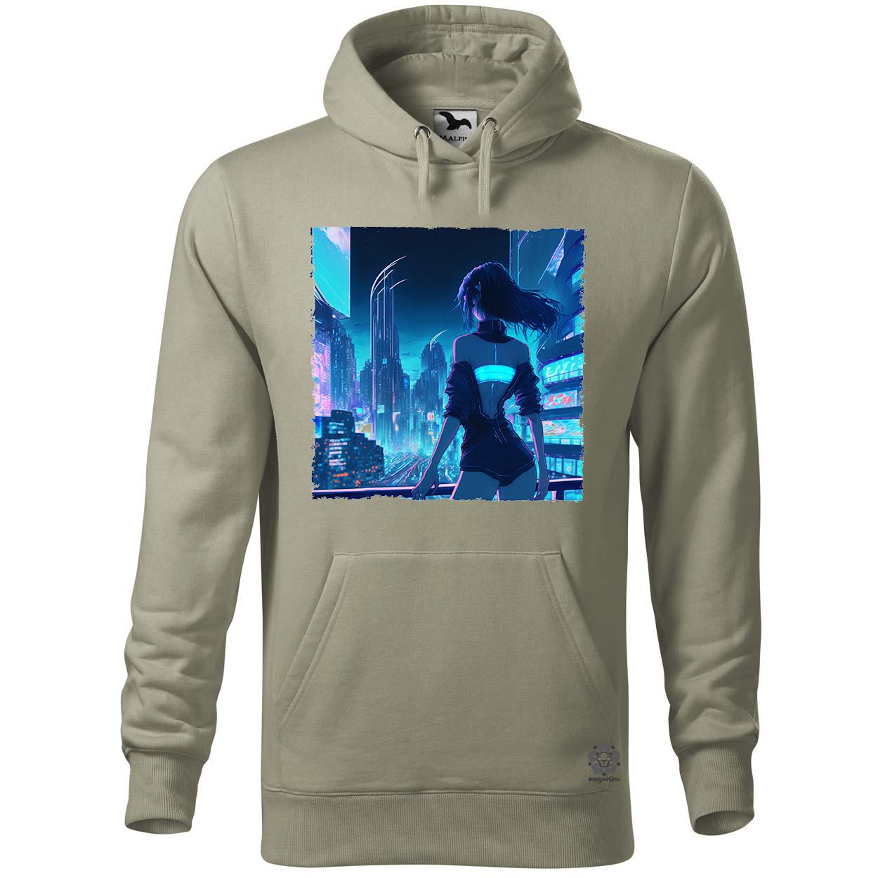 Lány egyedül a neon erkélyen v2 egyedi  pulóver 