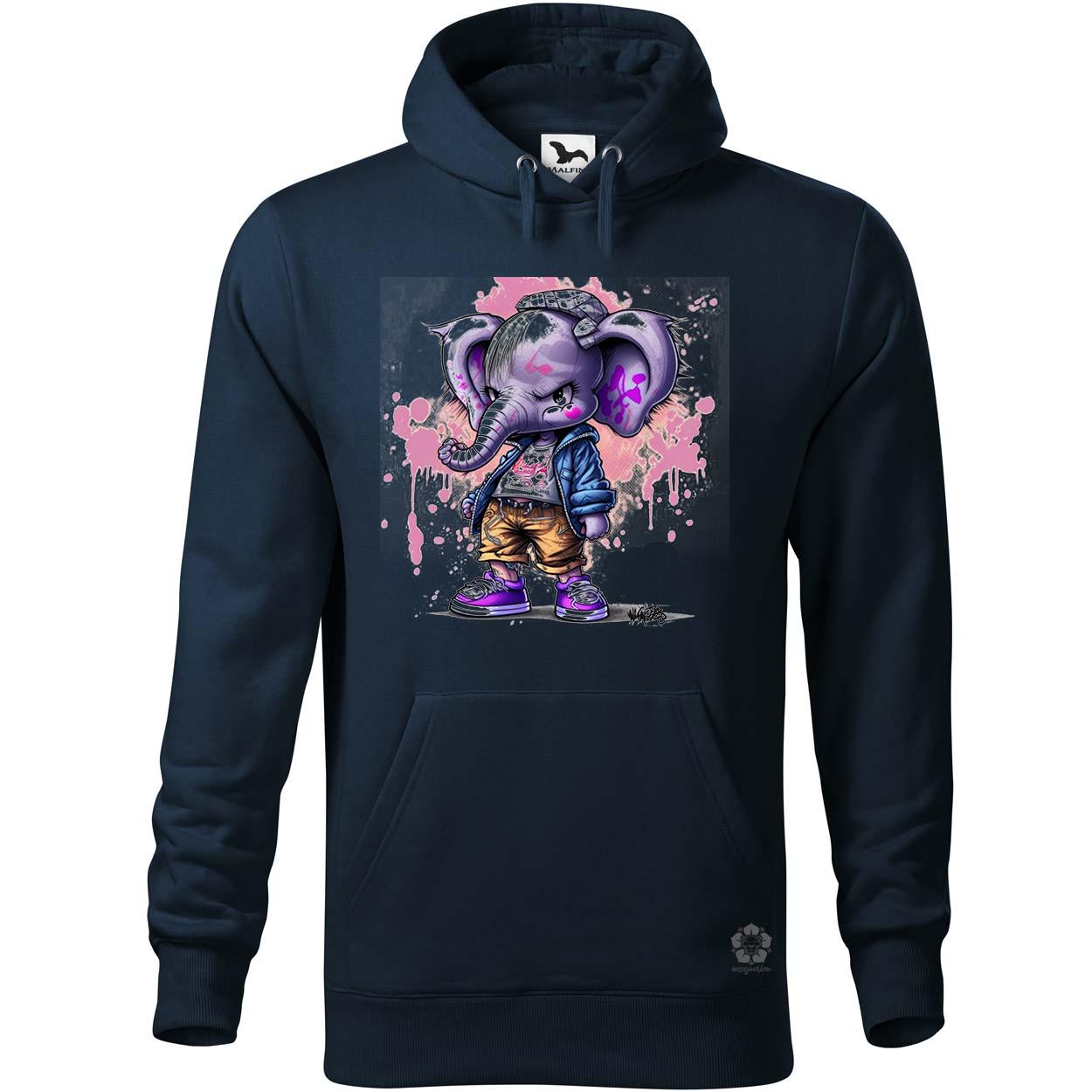Morcos lila elefánt lány egyedi  pulóver 