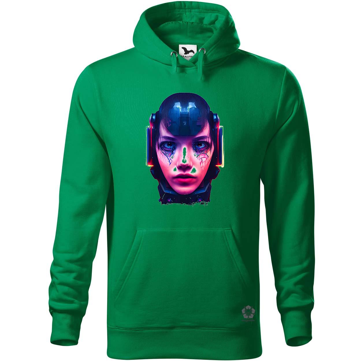 Neon cynerpunk nő egyedi  pulóver 