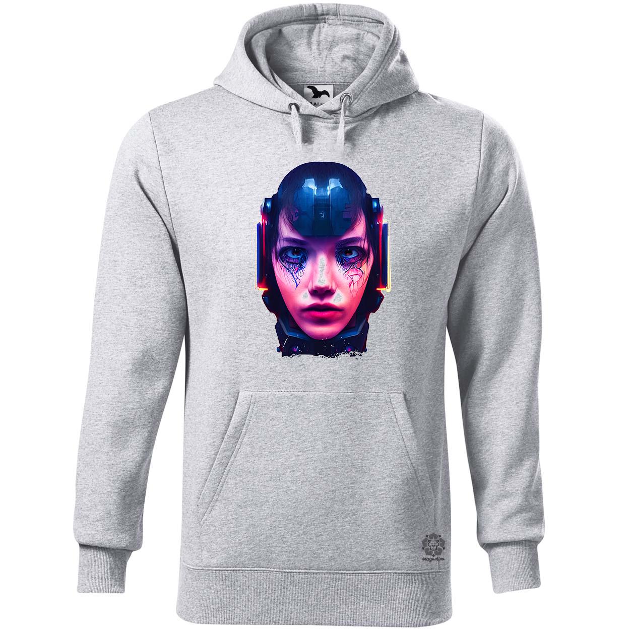 Neon cynerpunk nő egyedi  pulóver 