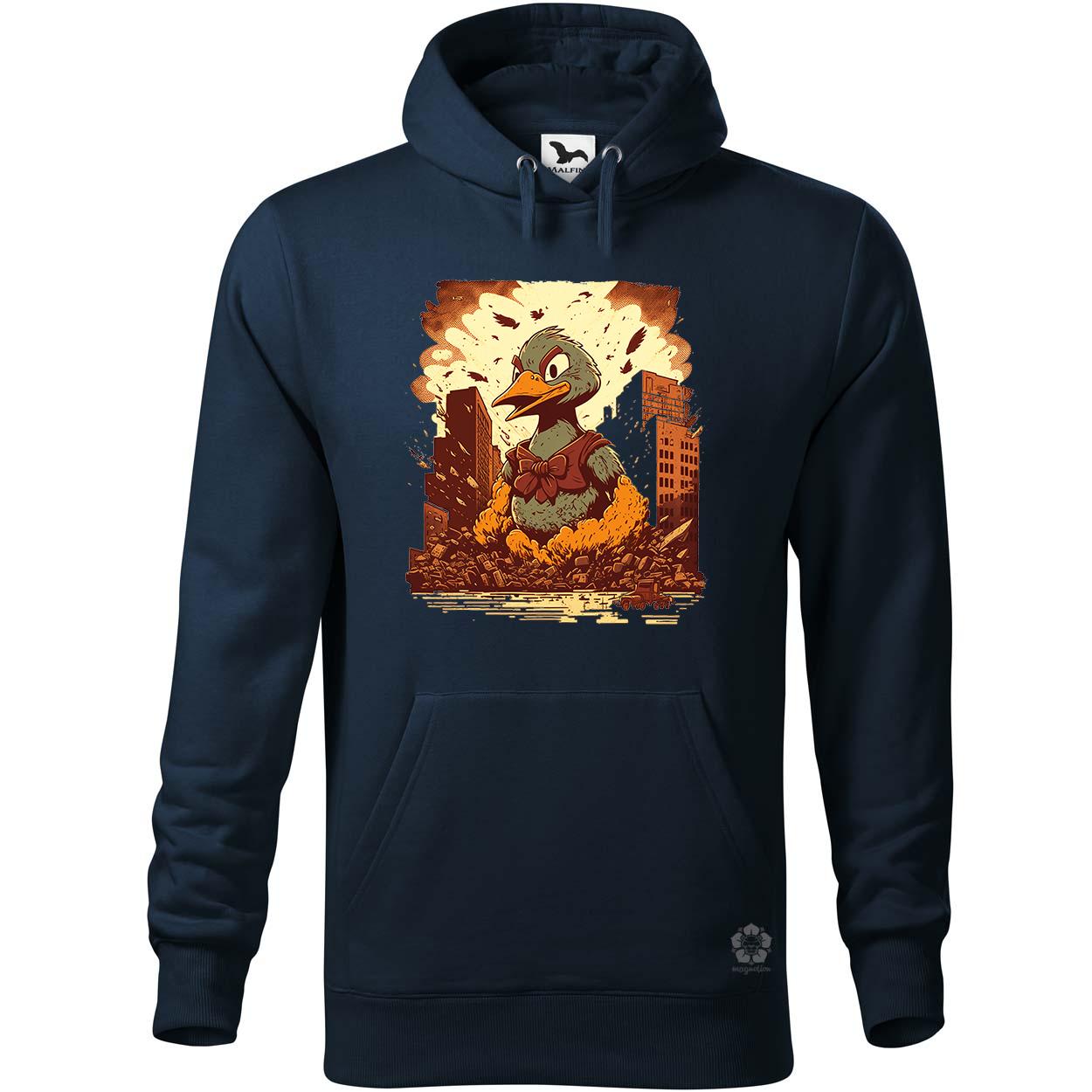 Óriás kacsa rombol v2 egyedi  pulóver 